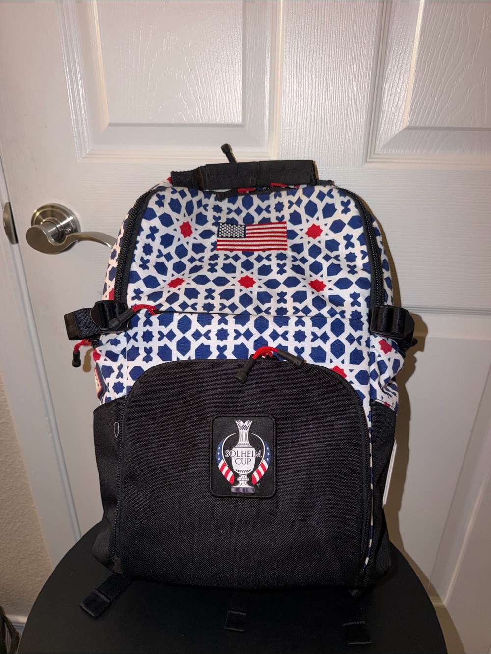 Solheim Cup Red/Wht/Blue Patterned Backpack